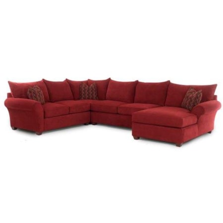 Spacious Sectional with Chaise Lounge