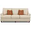Klaussner Fresno Transitional Sofa with Low Profile Rolled Arms