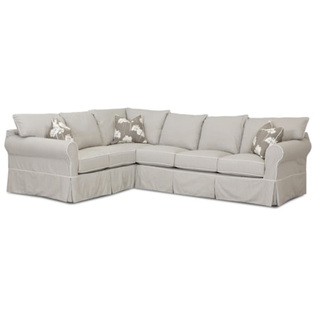 Transitional 2 Piece Sectional Sofa