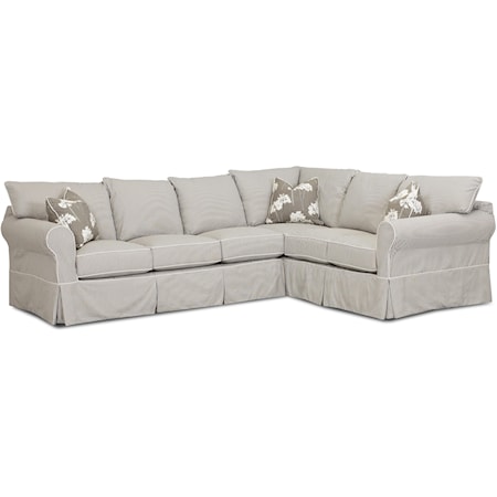 Transitional 2 Piece Sectional Sofa