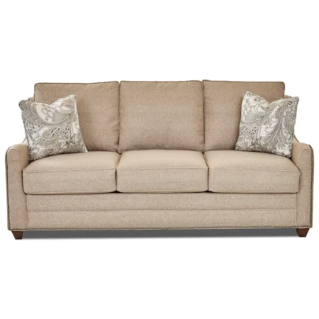 Casual Sleeper Sofa with Innerspring Mattress