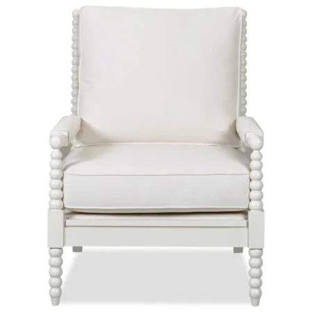 Rocco Accent Chair with Spool-turned Legs and Arms
