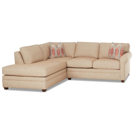 Casual 2-Piece Sectional Sofa with LAF Sofa Chaise