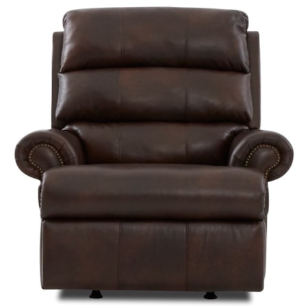 Power Reclining Chair with Nailheads, USB Charging Port, Power Headrest