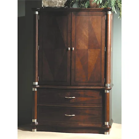 TV Armoire with Pilasters