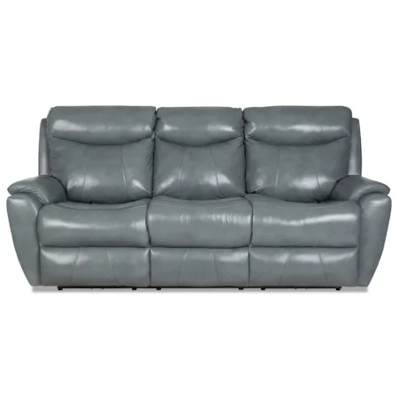 Casual Power Reclining Sofa with Kool Gel Cushions & USB Ports