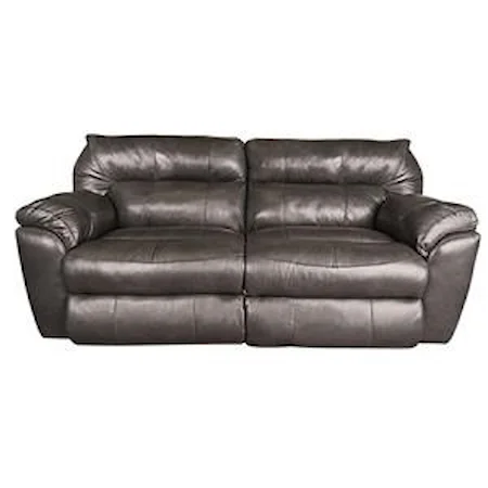 84" Leather Match, Power Reclining Sofa