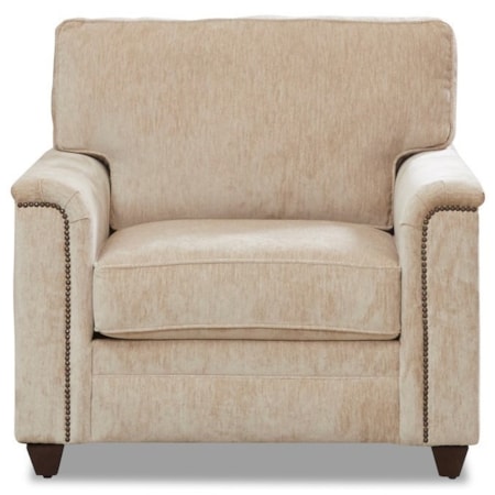 Transitional Chair with Nailheads