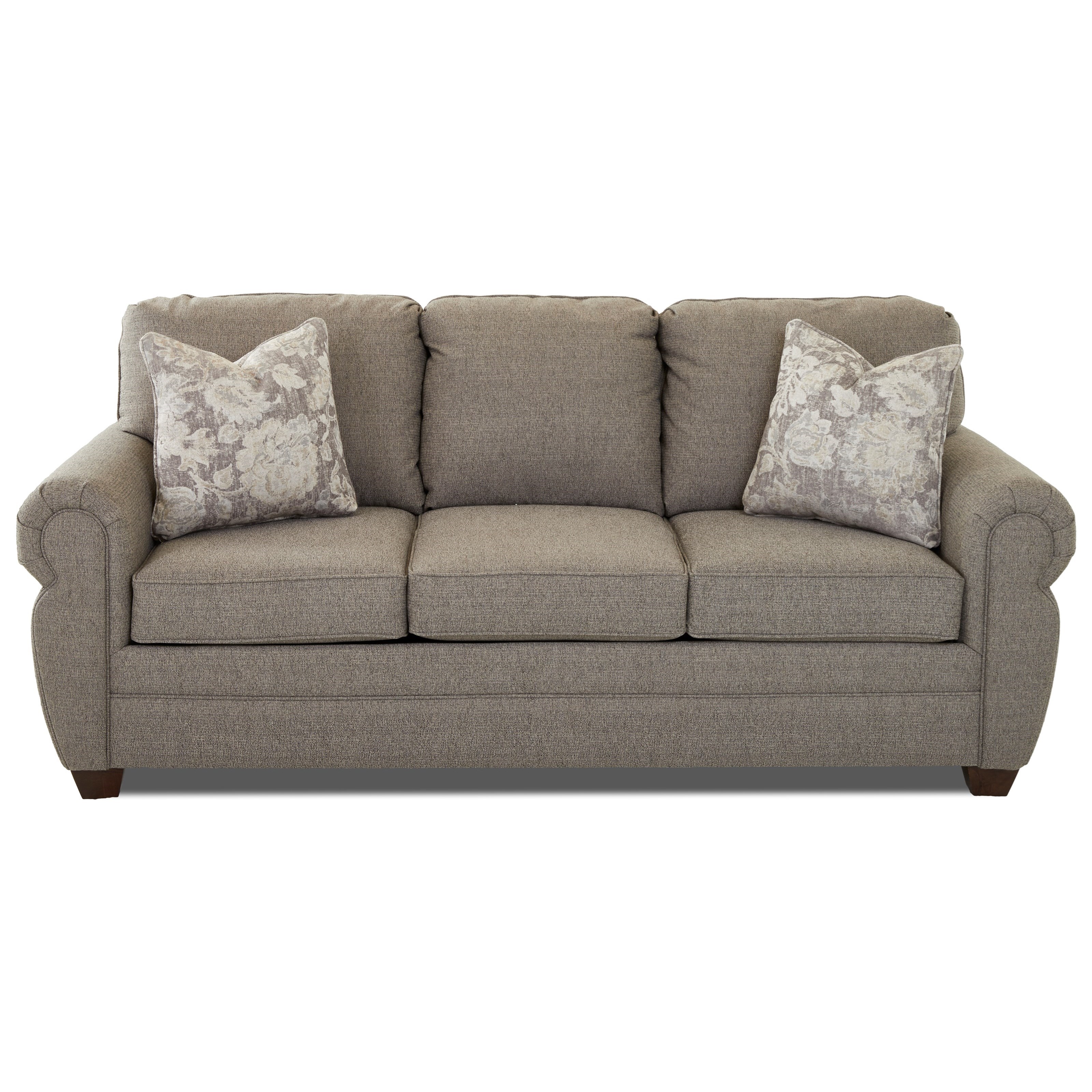 rolled arm sofa with skirt