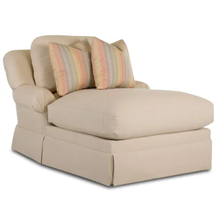 Plush Casual Chaise