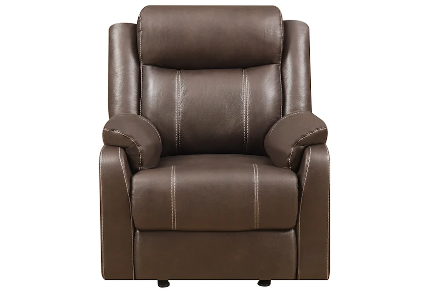  Domino-US Gliding Recliner Chair by Klaussner International at Nassau Furniture and Mattress