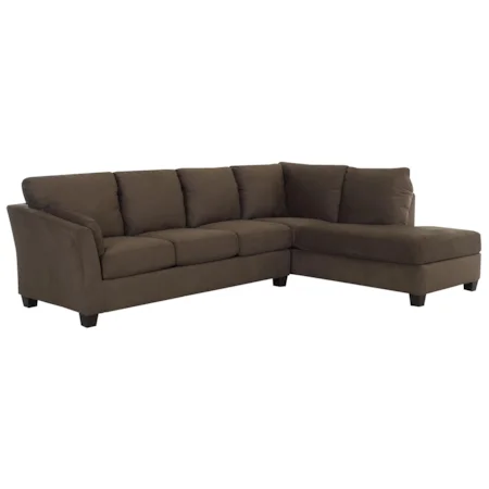 Contemporary Styled Sectional Sofa with Right Facing Chaise