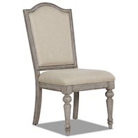 Relaxed Vintage Upholstered Dining Room Side Chair