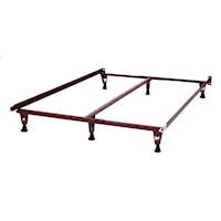 Heavy Duty Adjustable Bed Frame with Glides, Adjusts to Fit a Twin, Full and Queen