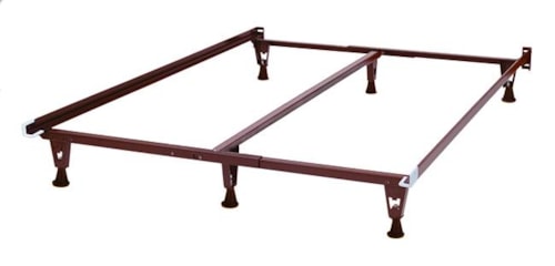 Heavy Duty Adjustable Bed Frame with Glides, Adjusts to Fit a Twin, Full, Queen, and King