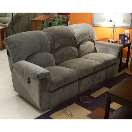 Full Reclining Sofa with Built-In Table