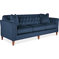 Transitional Premier Sofa with Chesterfield Button Tufting