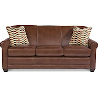 Casual Sleeper Sofa with Premier ComfortCore Seat Cushions and SupremeComfort Mattress