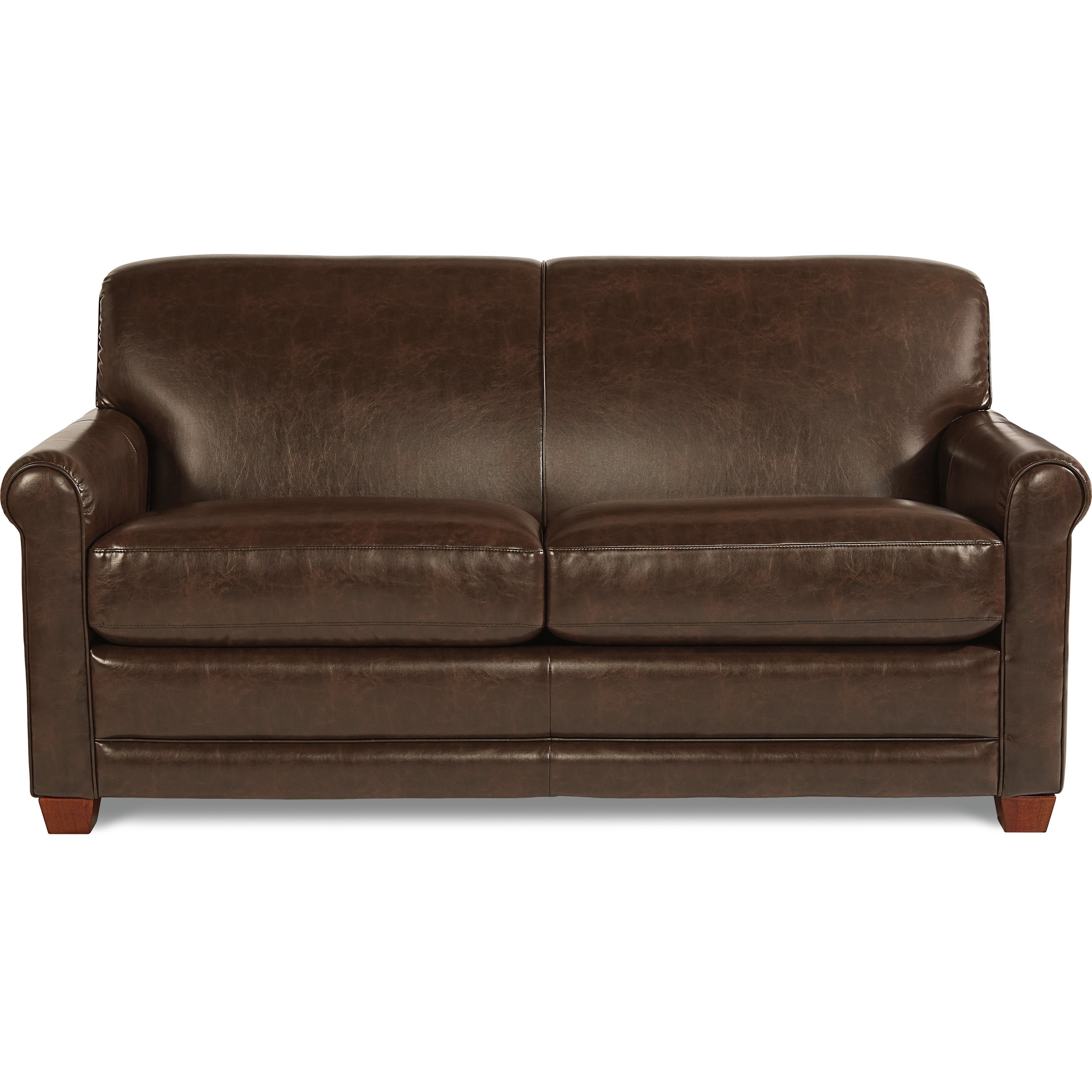 Silver lake garnet top grain leather shop queen sofa sleeper