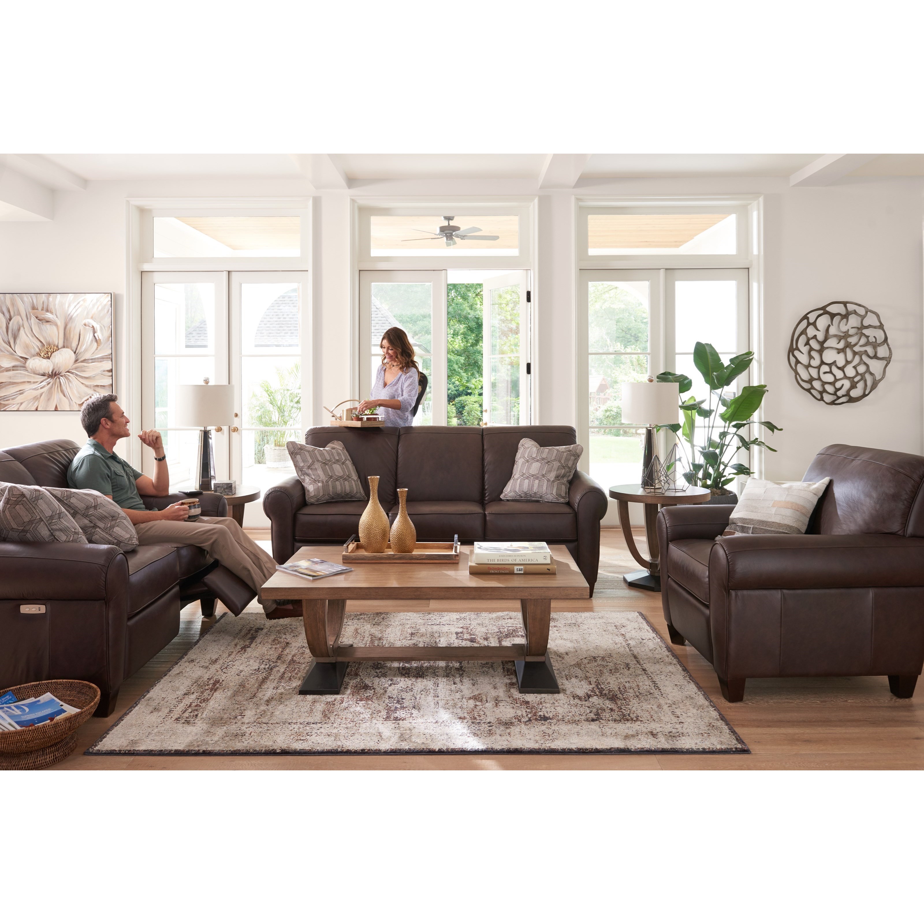 Wooden duo best sale love seat