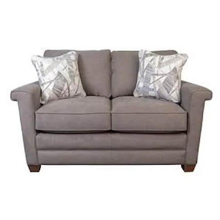 Loveseat with Accent Pillows