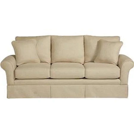 Casual La-Z-Boy® Sofa with Kick Pleat Skirt
