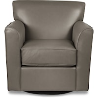 Allegra Swivel Chair with Flared Arms