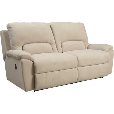 Power La-Z-Time Two Seat Reclining Sofa with Wide Seats and USB Ports