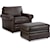 La-Z-Boy Collins 494 Chair with Rolled Arms & Ottoman