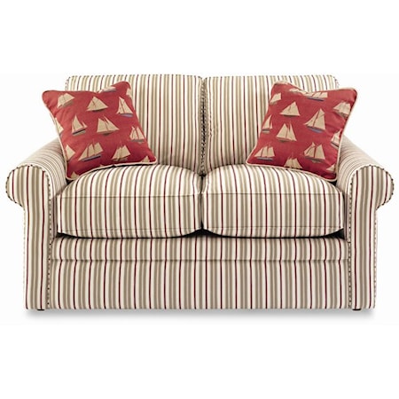 Loveseat with Rolled Arms