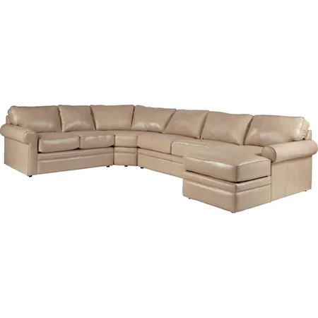 Sectional Sleeper Sofa with Full Mattress