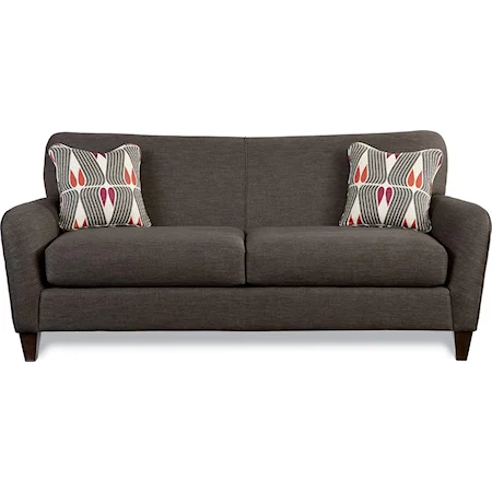 Premier Contemporary Sofa with Tapered Wood Legs