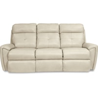 Contemporary Power Reclining Sofa with USB Ports and Power Headrests