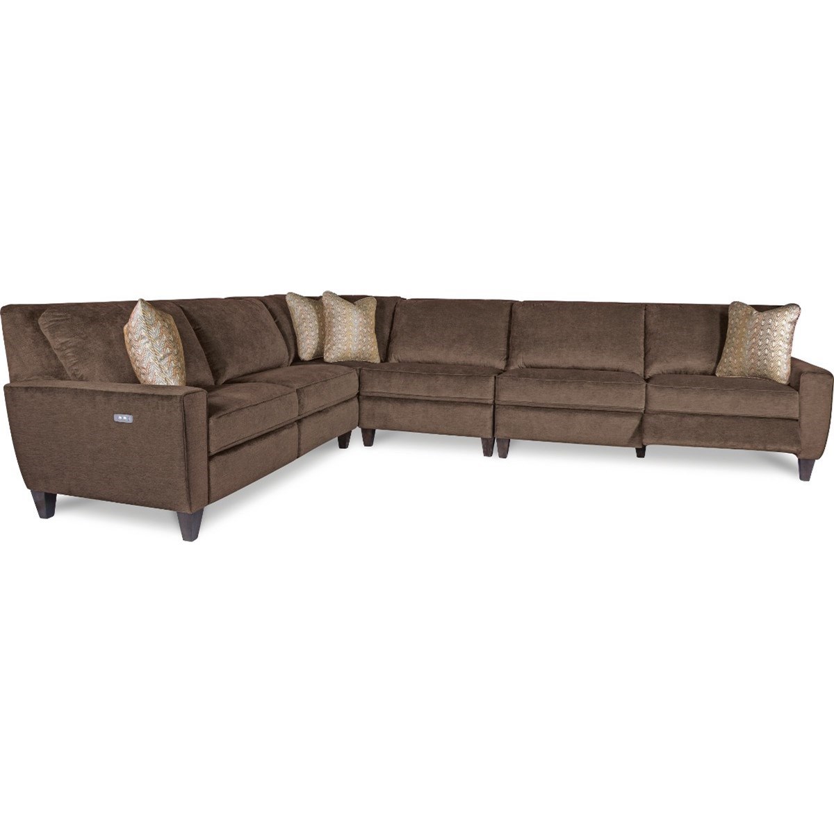 LaZBoy Edie Four Piece Power Reclining Sectional Sofa with Two
