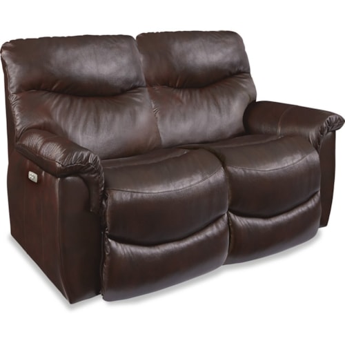 Casual Power Full Reclining Loveseat with Power Headrests