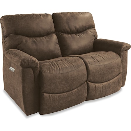 Casual Power La-Z-Time® Full Reclining Loveseat with Power Headrests