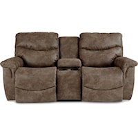 Casual Power La-Z-Time® Full Reclining Loveseat with Middle Console