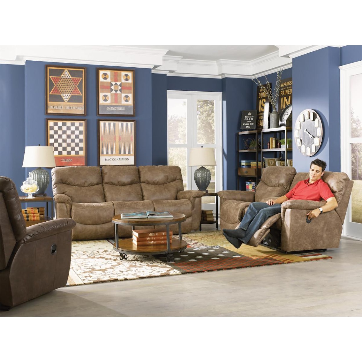 La-Z-Boy James Power Reclining Loveseat with Console