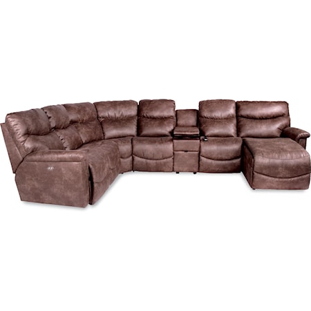 6 Pc Power Reclining Sectional w/ LAS Chaise