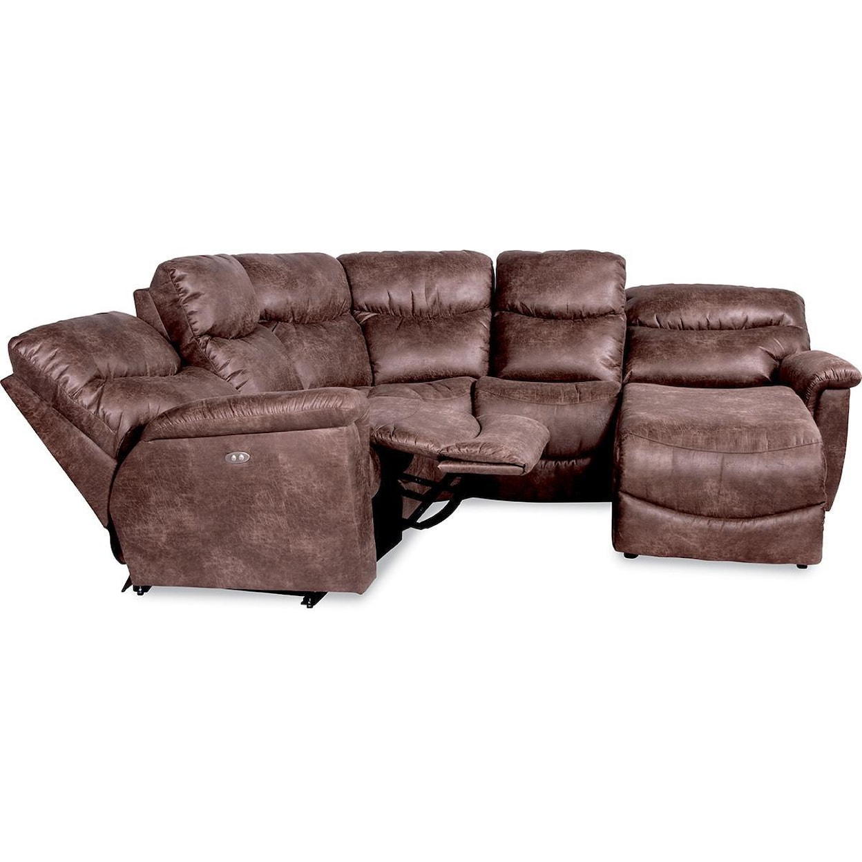 La-Z-Boy James 4 Pc Pwr Reclining Sectional w/ Pwr  Head