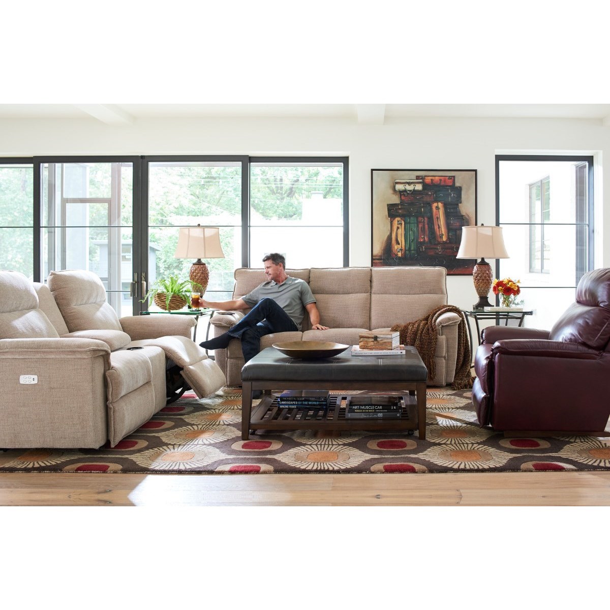 La-Z-Boy Jay Reclining Sofa w/ Pwr Headrests