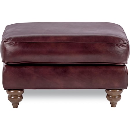 Traditional Ottoman with Premier Comfort Core Cushions