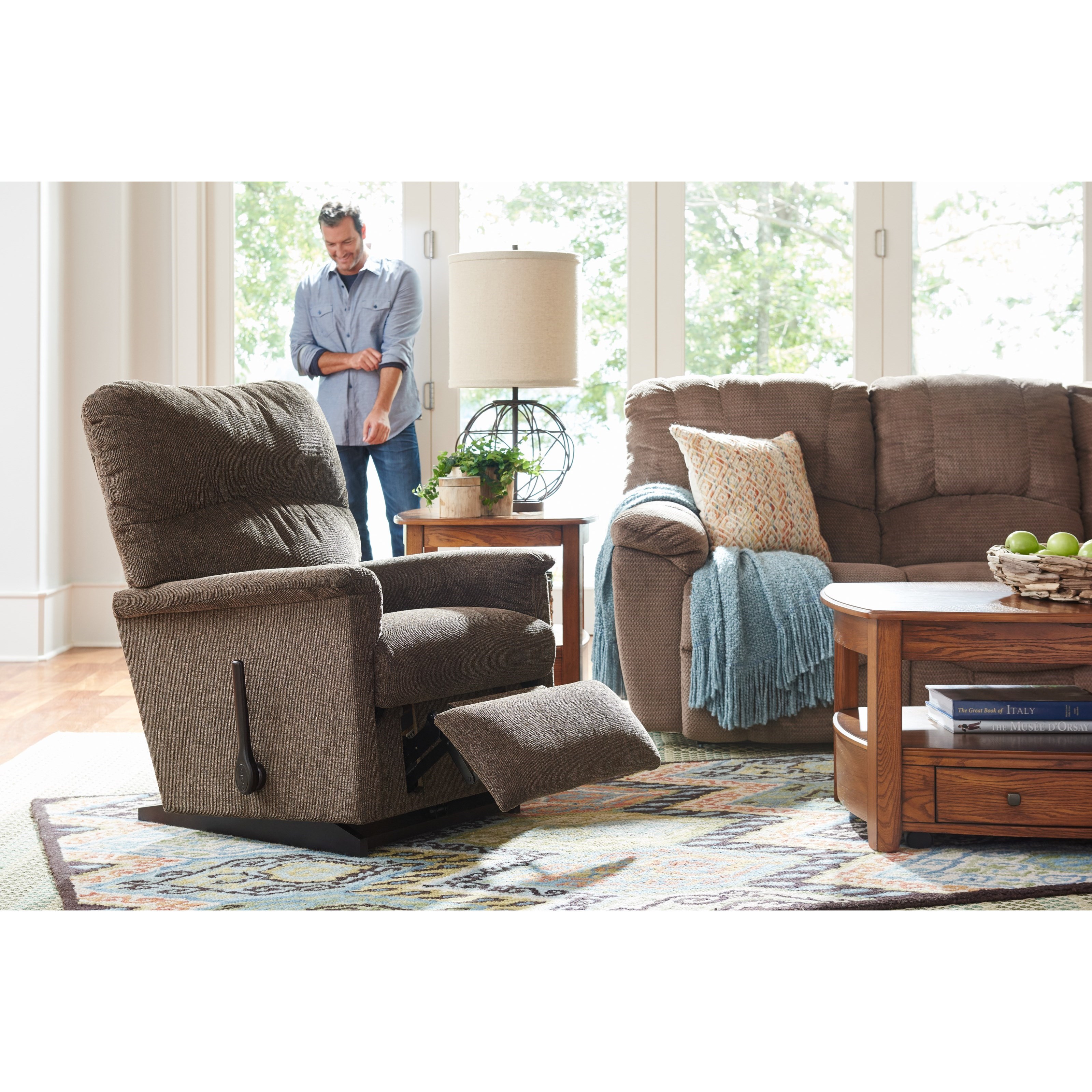La Z Boy Collage 016734 B143978 Collage RECLINA WAY Wall Saver Recliner Knight Furniture Mattress Recliner Wall Recliner