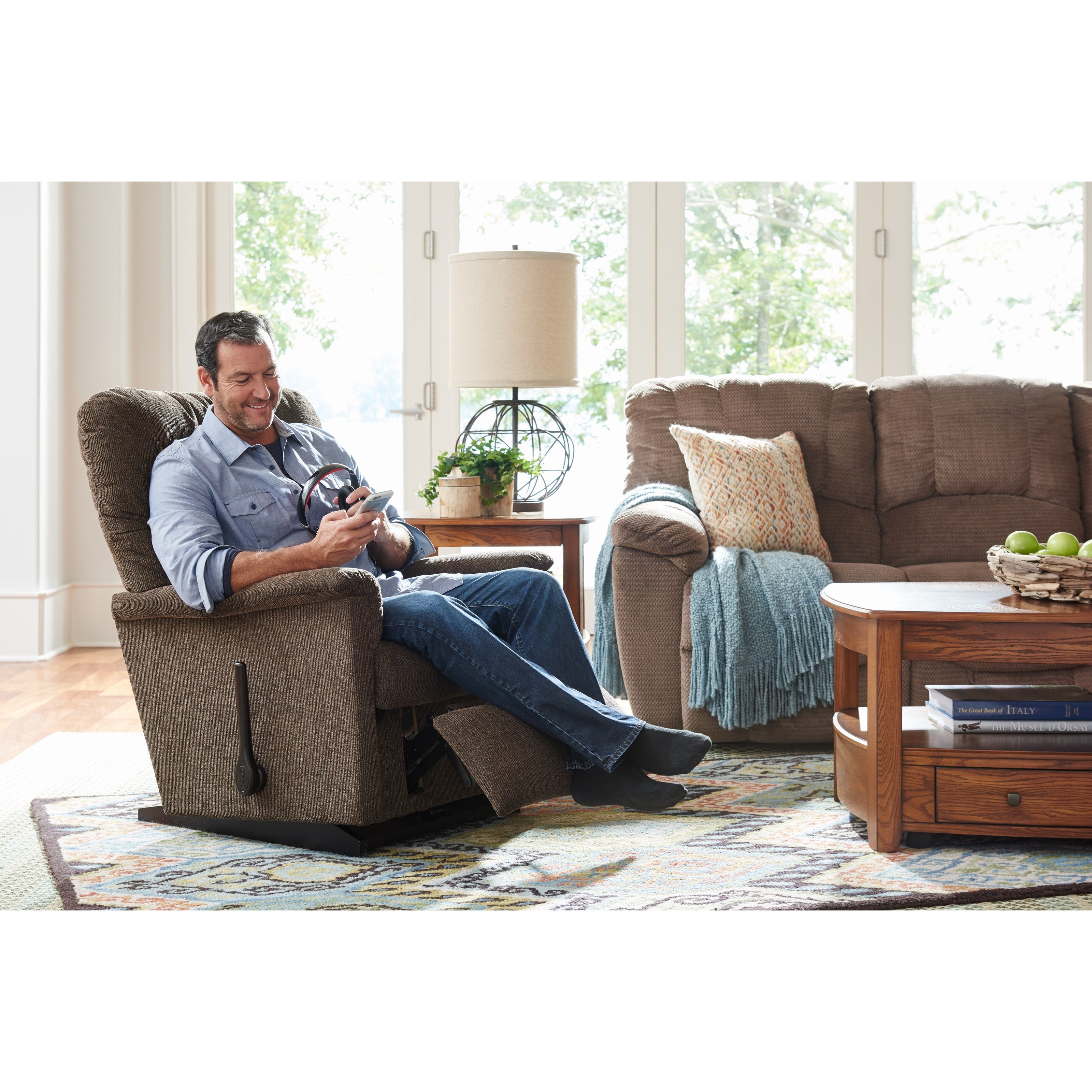 La Z Boy Collage 016734 B143978 Collage RECLINA WAY Wall Saver Recliner Knight Furniture Mattress Recliner Wall Recliner
