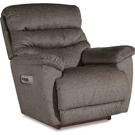 Joshua Power Rock Recliner w/ Headrest &amp; Lum