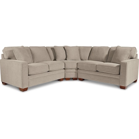 3-Pc Sectional w/ Wedge