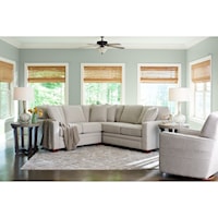 Contemporary 3-Piece Sectional with Corner