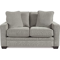Contemporary Loveseat with Premier ComfortCore Cushions