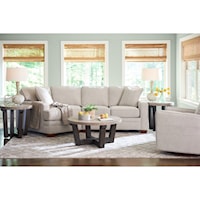 Contemporary 2-Piece Sectional with Right-Sitting Cuddler