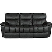 Casual Power Reclining Sofa with USB Charging Ports and Power Tilt Headrests